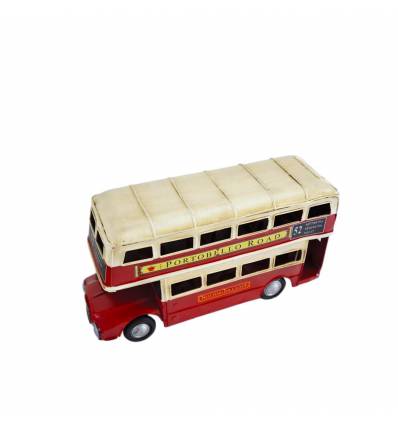 Macheta  autobuz metal doubledecker 30cm B