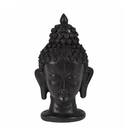Cap Buddha rasina negru indian