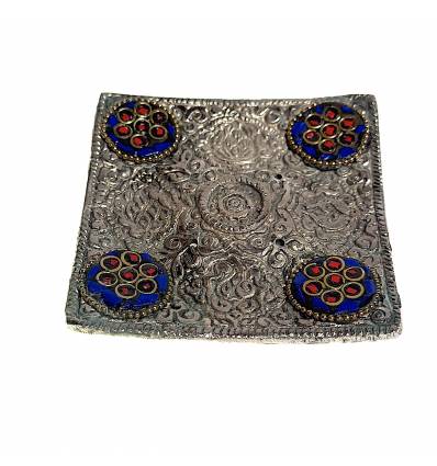 Suport  bete parfumate farfurii pătrată aluminiu